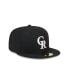 Фото #5 товара Men's Black Colorado Rockies 2024 Mother's Day On-Field 59FIFTY Fitted Hat