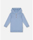 Фото #1 товара Big Girls Hooded Rib Tunic Light Blue