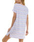 ფოტო #5 პროდუქტის Women's Printed Short-Sleeve Sleepshirt