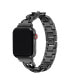 Фото #2 товара Nikki Black Stainless Steel Alloy Chain-Link Band for Apple Watch, 42mm-44mm