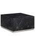 Zhuri 21" Faux Marble Square Coffee Table