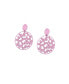 ფოტო #1 პროდუქტის Women's Pink Butterfly Filigree Drop Earrings