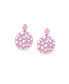 Фото #1 товара Women's Pink Butterfly Filigree Drop Earrings