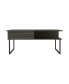 Squire 1-Shelf Lift Top Coffee Table Carbon Espresso And Onyx