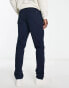 Lacoste pleated chinos in navy