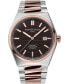 ფოტო #1 პროდუქტის Men's Swiss Automatic Highlife COSC Two-Tone Stainless Steel Bracelet Watch 41mm