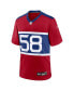 Men's Bobby Okereke Century Red New York Giants Alternate Player Game Jersey Красный, 2XL - фото #2