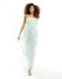 Фото #1 товара Maya Premium embellished maxi dress in mint green