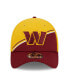 Фото #3 товара Men's Gold, Burgundy Washington Commanders 2023 Sideline 39THIRTY Flex Hat