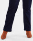 Фото #6 товара Plus Size Mid Rise Straight-Leg Pull-On Jeans, Created for Macy's