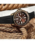 Men's Aquadiver Black Rubber , Brown Dial , 44mm Round Watch