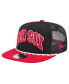 Men's Black Boston Red Sox Throwback Meshback Golfer Hat