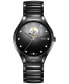 Unisex Swiss Automatic True Secret Diamond (1/8 ct. t.w.) Black Ceramic Bracelet Watch 40mm