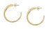 Poetica SAUZ32 sparkling gold-plated hoop earrings