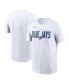 Men's White Toronto Blue Jays Home Team Bracket Stack T-Shirt