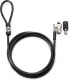 Фото #2 товара HP Keyed Cable Lock 10 mm - 1.83 m - Round key - Galvanized steel - Black