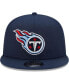 Фото #3 товара Men's Navy Tennessee Titans Classic Trucker 9FIFTY Snapback Hat