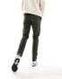 Denim Project tapered cord trousers in green