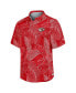 Фото #3 товара Men's Red Kansas City Chiefs Sport Vine Line Button-Down Shirt