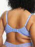 Фото #5 товара Ivory Rose Curve B-G mesh spot balconette bra in blue