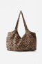 ANIMAL PRINT COTTON MAXI BAG