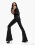 Фото #2 товара ASOS DESIGN power stretch 'enhancer' flared jeans in black