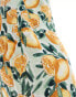 Abercrombie & Fitch co-ord linen blend skort in lemon print Zitronenmuster, 2XS - EU 32 - фото #4