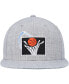 Men's Heather Gray Cleveland Cavaliers Hardwood Classics 2.0 Snapback Hat