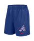 Фото #2 товара Men's Royal Atlanta Braves 2024 City Connect Woven Victory Performance Shorts