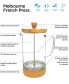 Melbourne French Press Coffee Maker with Bamboo Cork, 34 fl oz Capacity