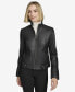 ფოტო #1 პროდუქტის Women's Rowan Leather Racer Jacket