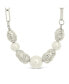 Фото #3 товара Sterling Forever gold-Tone or Silver-Tone Beaded and Cultured Pearl Sylvie Statement Necklace