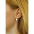 Silver earrings with white Swarovski ® Crystals pearl VSW018ELPS