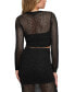 ფოტო #2 პროდუქტის Women's Morgen Long-Sleeve Mesh Stitch Sweater