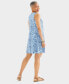 Фото #2 товара Women's Printed Sleeveless Knit Flip-Flop Dress, Created for Macy's