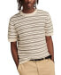 Фото #1 товара Men's Short Sleeve Crewneck Striped Sweater