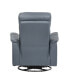 Фото #2 товара White Label Emillia 36" Leather Swivel Glider Reclining Chair