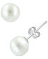 ფოტო #1 პროდუქტის EFFY® Cultured Freshwater Pearl (7mm) Stud Earrings in Sterling Silver