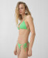 ფოტო #1 პროდუქტის Women's Beaded Texture Bikini Top