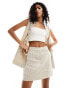 Фото #2 товара Forever New tailored linen co-ord mini skirt in beige