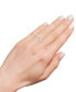 ფოტო #2 პროდუქტის Diamond Round & Baguette Engagement Ring (7/8 ct. t.w.) in 14k White Gold
