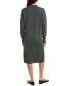 Фото #2 товара Forte Cashmere Split Neck Polo Cashmere-Blend Sweaterdress Women's