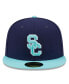 Фото #4 товара Men's Navy, Light Blue USC Trojans 59FIFTY Fitted Hat