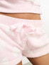 Фото #5 товара Boux Avenue heart plush top and short lounge set in baby pink