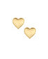 ფოტო #1 პროდუქტის 18K Gold Plated Heart Stud Earrings