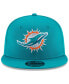 Фото #3 товара Men's Miami Dolphins Basic 9FIFTY Adjustable Snapback Cap