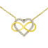 Фото #1 товара Колье Silvego Belisa Heart InfinityZirconia.