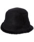 Surell Accessories Shearling Bucket Hat Women's Black