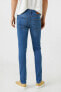 Фото #4 товара Erkek Orta İndigo Jeans 3SAM40130ND