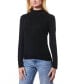 ფოტო #1 პროდუქტის Women's Ribbed Mock-Neck Sweater, Regular & Petites